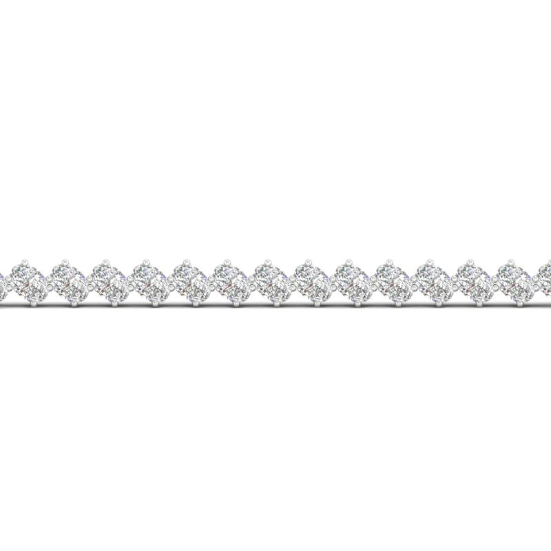 Lab Grown Diamond Round Tennis Bracelet in 14K White Gold &#40;8 ct. tw.&#41; – Image 1 of 2