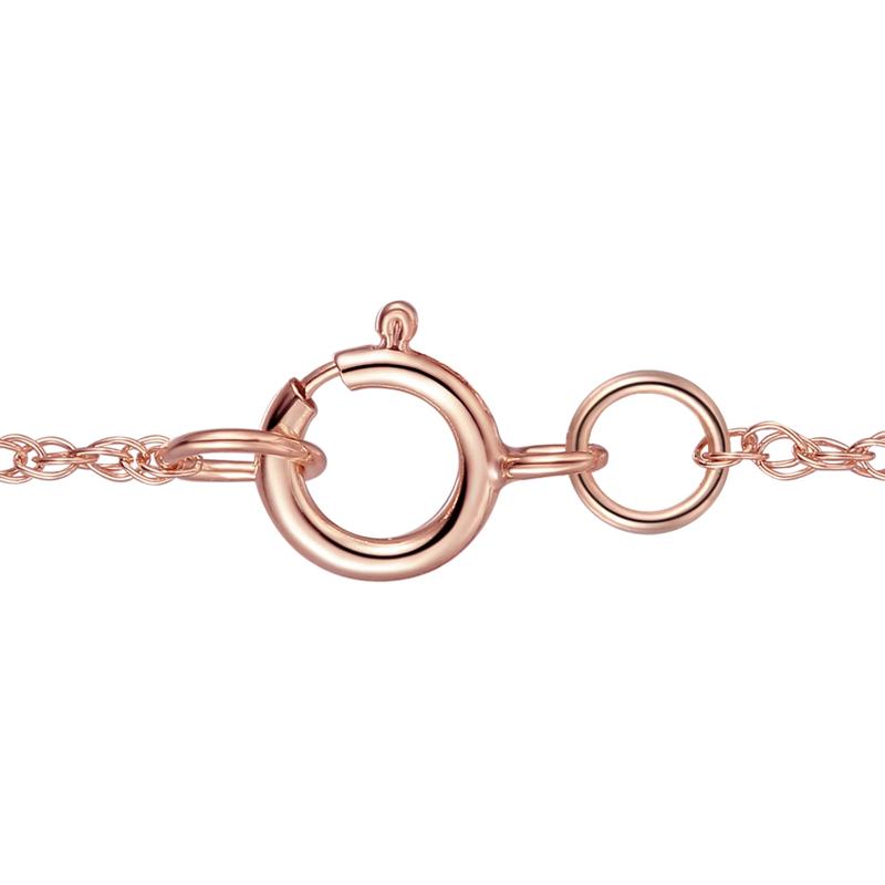 Morganite and Diamond Heart Pendant in 10K Rose Gold &#40;1/8 ct. tw.&#41; – Image 3 of 3