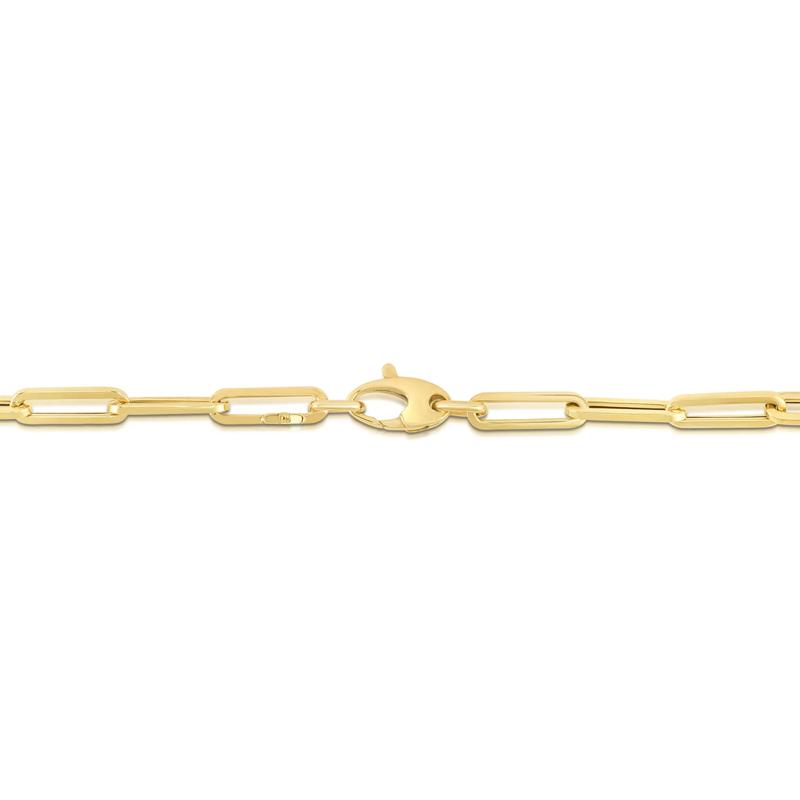 Paperclip Chain in 14K Yellow Gold, 4.25MM, 18&rdquo; – Image 3 of 4