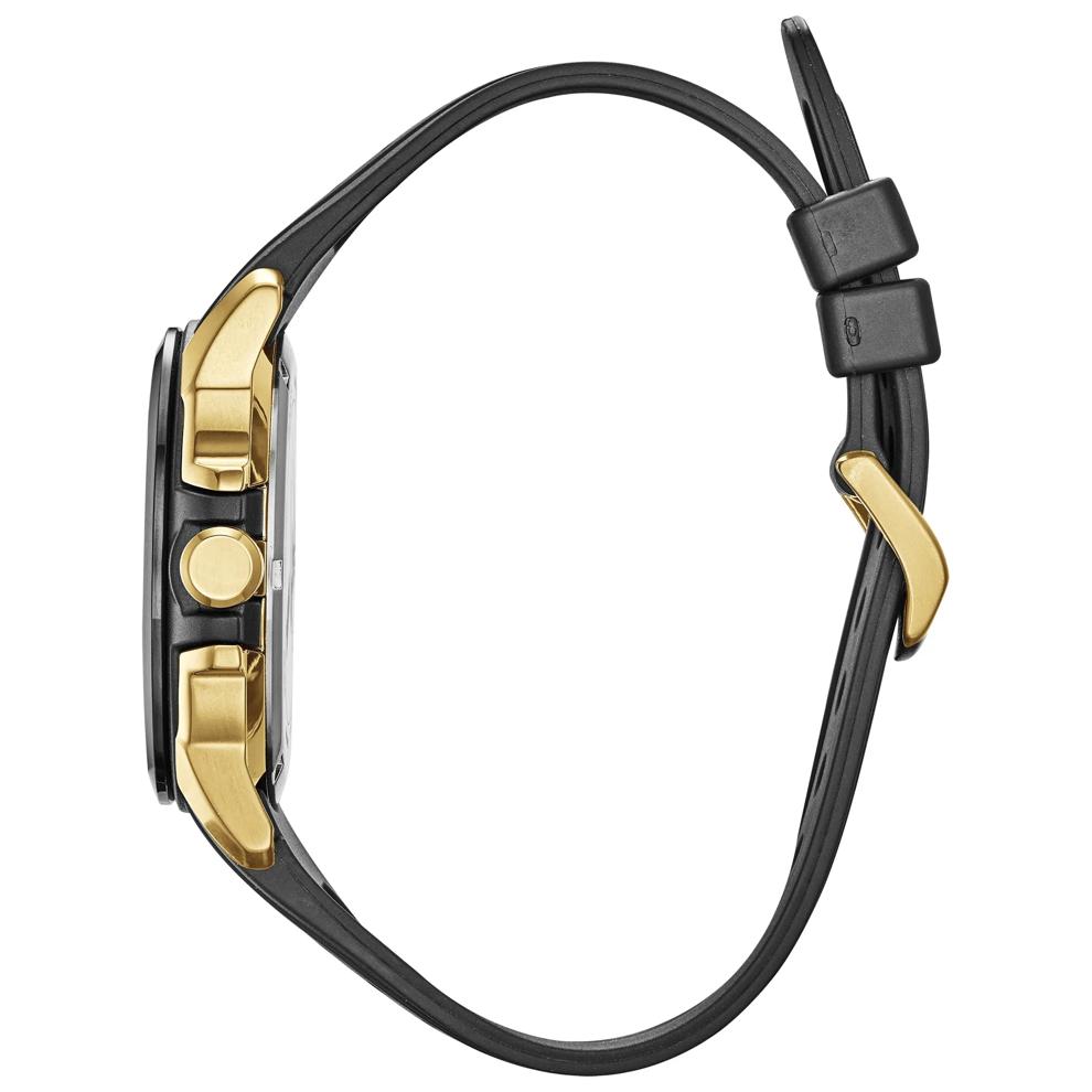 Men's Marvel Avengers Watch in Black Silicone and Black and Gold-Tone Stainless Steel – Image 2 of 4