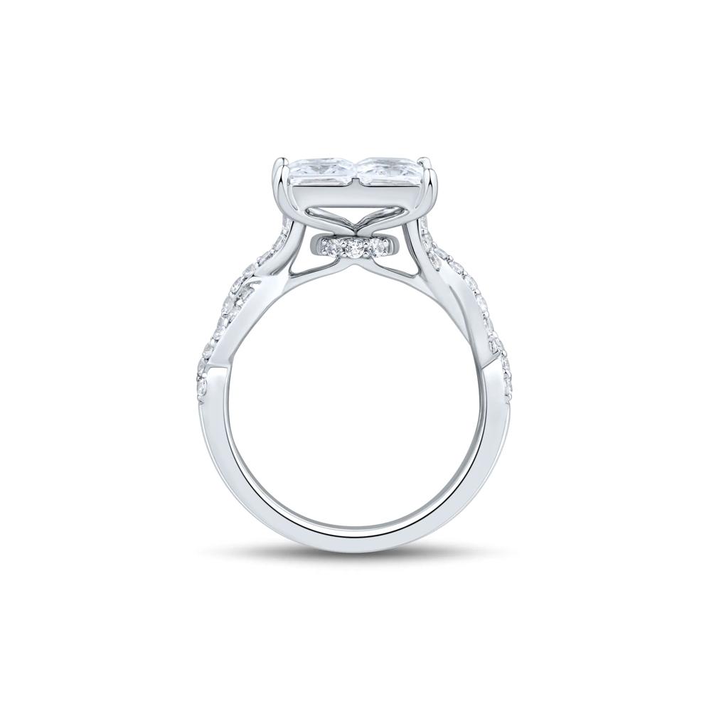 Lab Grown Diamond Composite Engagement Ring in 10K White Gold (3 1/2 ct. tw.) – Image 2 of 3