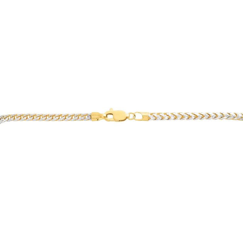 Men&#39;s Round Franco Chain in 14K Yellow &amp; White Gold, 3.15MM, 24&quot; – Image 3 of 3