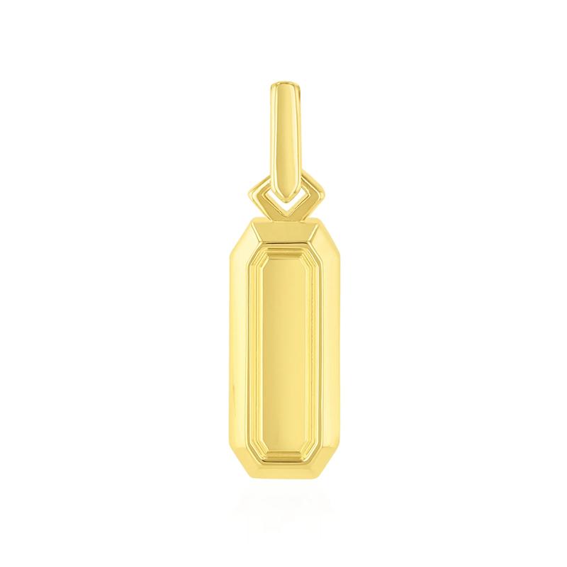 Men&#39;s Stick Tag Charm in Vermeil – Image 1 of 3