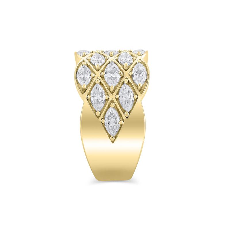 Diamond Multi-Row Band in 14K Yellow Gold &#40;3 ct. tw.&#41; – Image 3 of 3