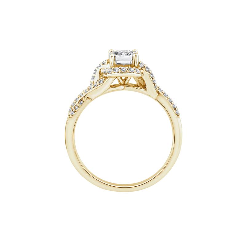Lab Grown Diamond Promise Ring in 10K Yellow Gold &#40;1/2 ct. tw.&#41; – Image 2 of 3