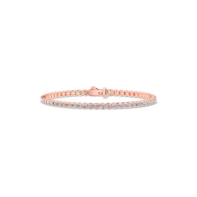 Diamond Tennis Bracelet in 10K Rose Gold, 7" (3 ct. tw.)