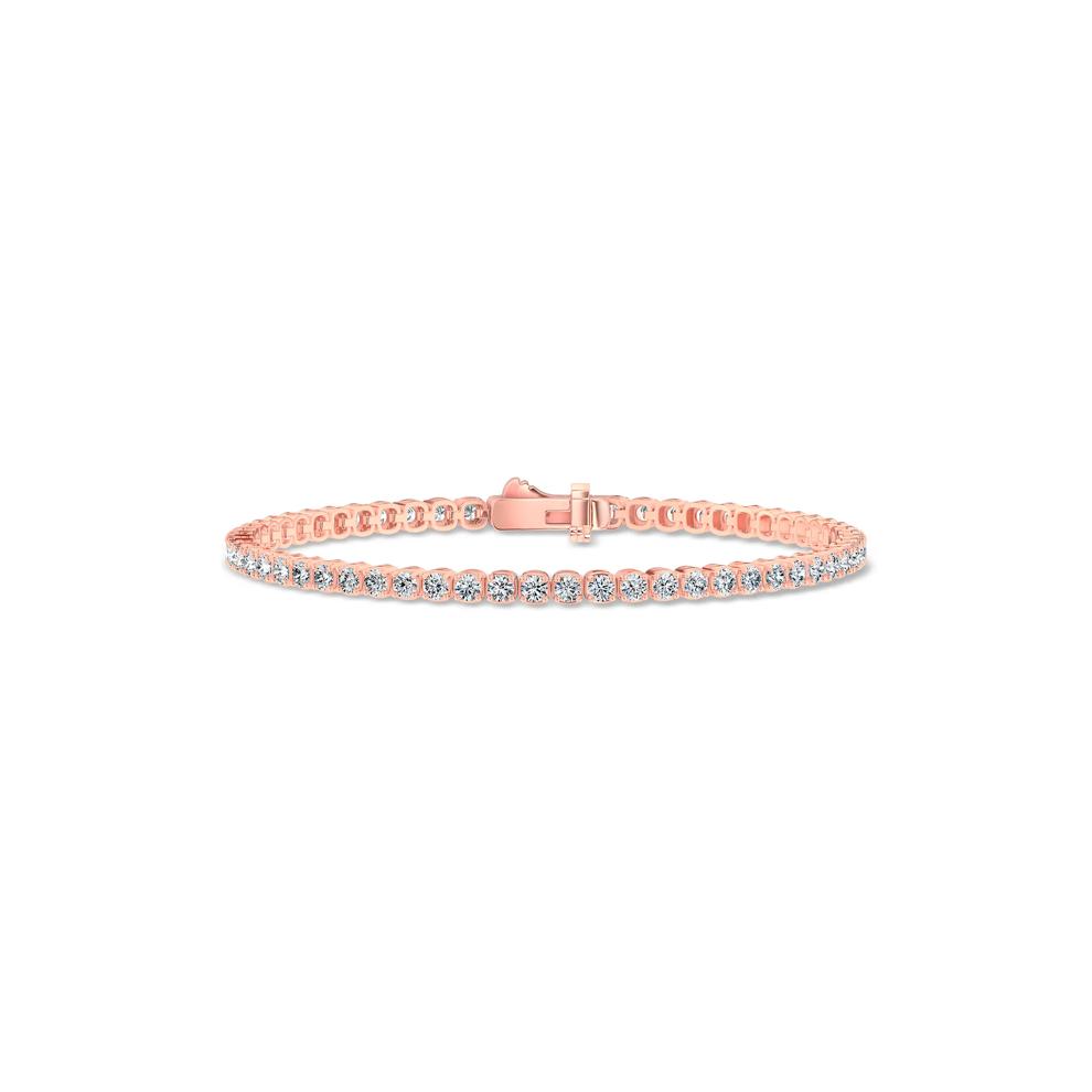 Diamond Tennis Bracelet in 10K Rose Gold, 7" (3 ct. tw.) – Image 1 of 2