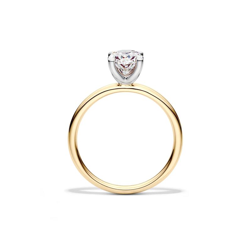 Diamond Oval Solitaire Engagement Ring in 14K Yellow Gold &#40;1 1/2 ct.&#41; – Image 2 of 5