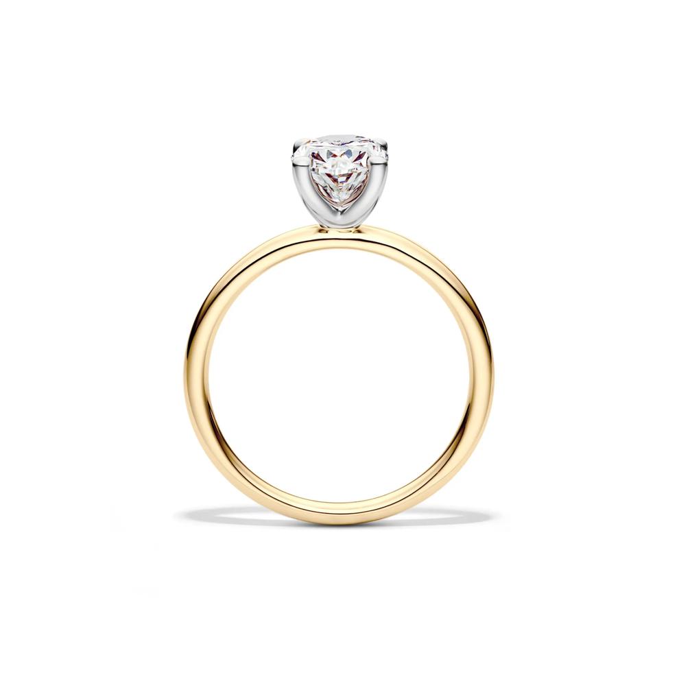 Diamond Oval Solitaire Engagement Ring in 14K Yellow Gold (1 1/2 ct.) – Image 2 of 5