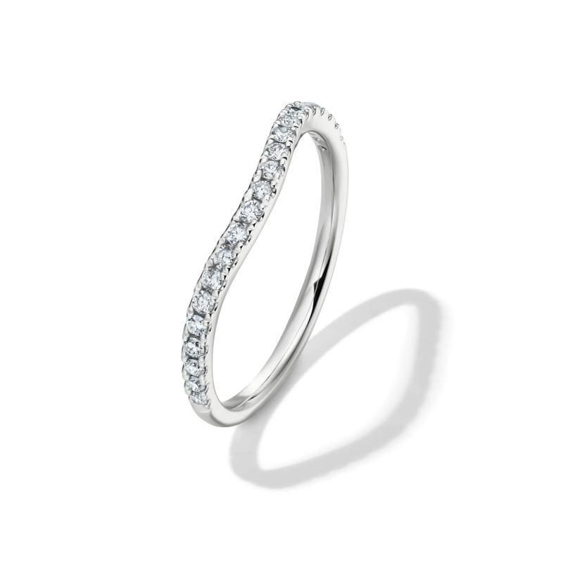 Lab Grown Diamond Contour Band in 14K White Gold &#40;1/5 ct. tw.&#41; – Image 4 of 4