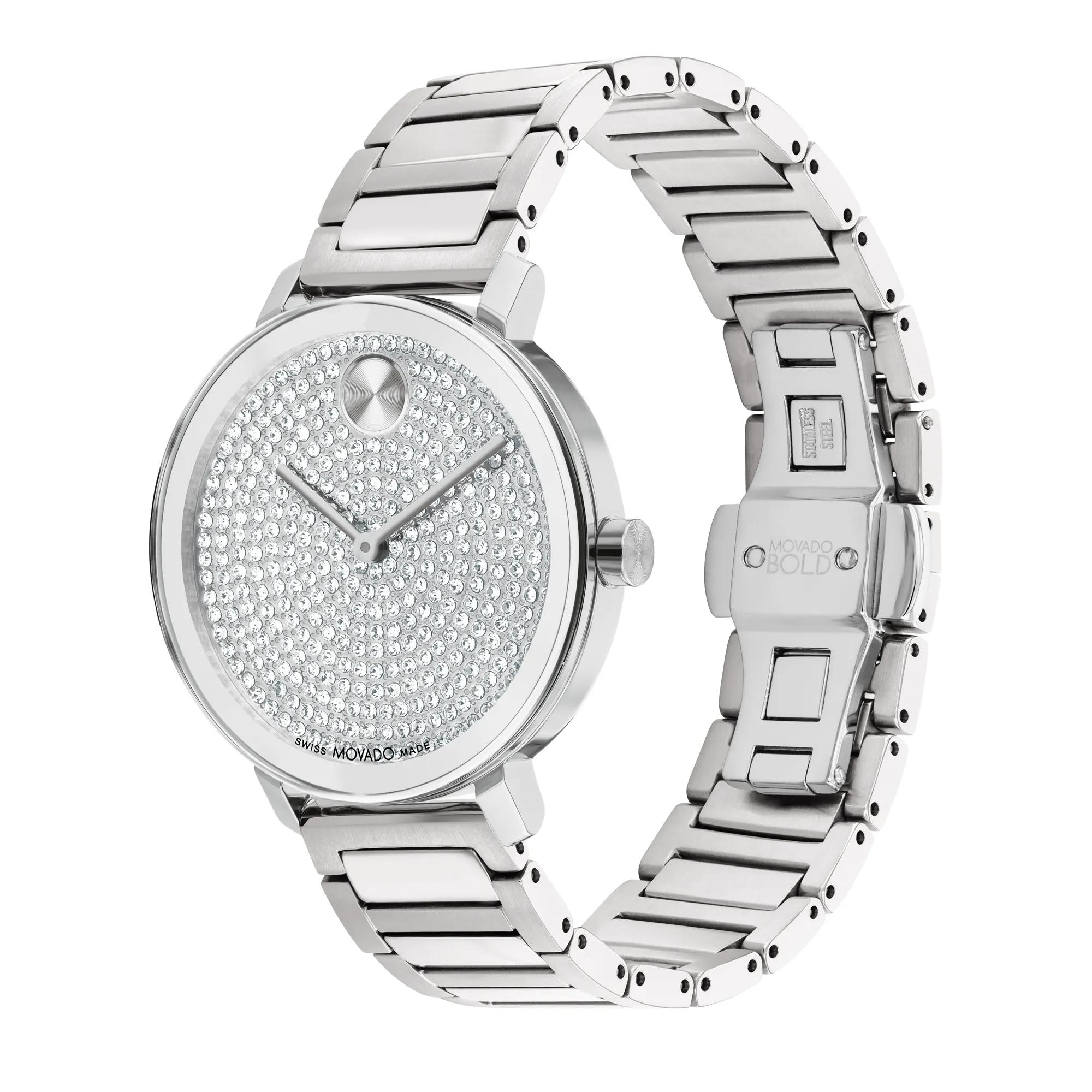 movado ladies dress watch Bold Evolution 2.0 Crystal Women's 3601151 green-blue