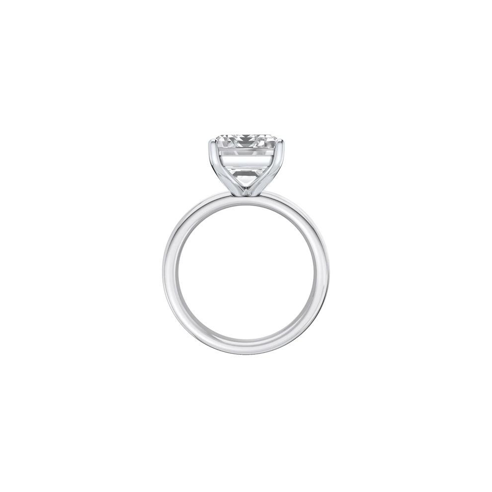 Lab Grown Diamond Emerald-Cut Solitaire Ring in Platinum (6 ct.) – Image 2 of 4