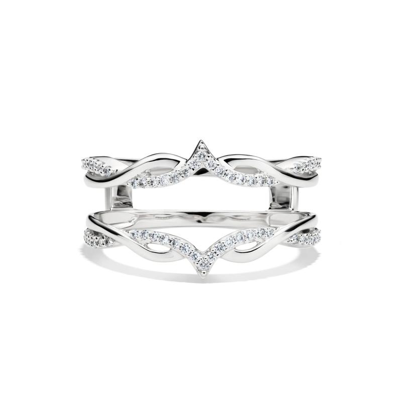 Diamond Ring Enhancer in 10K White Gold &#40;1/5 ct. tw.&#41; – Image 1 of 4