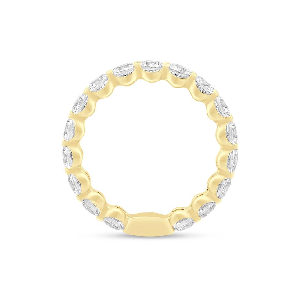 Round-Cut Sizeable Diamond Eternity Band in 14K Yellow Gold (3 ct. tw.) – Image 2 of 3