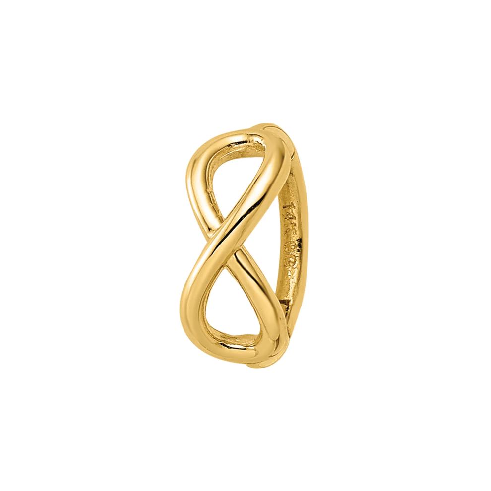 Infinity Symbol Cartilage Hoop in 14K Yellow Gold, 16 Gauge – Image 1 of 3