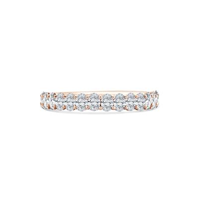Lab Grown Diamond Oval Anniversary Band in 14K Rose Gold (1 ct. tw.)