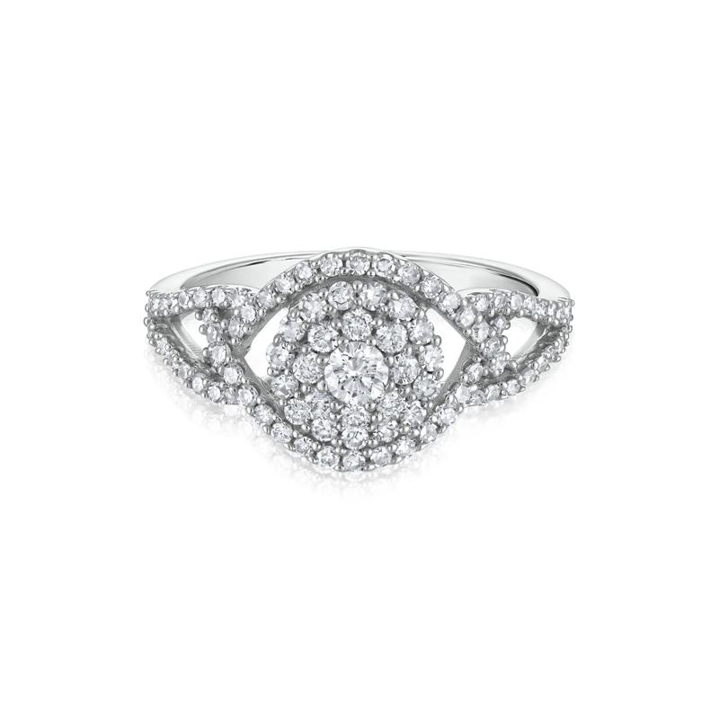 Diamond Engagement Ring in 10K White Gold (3/4 ct. tw.) – Image 1 of 3