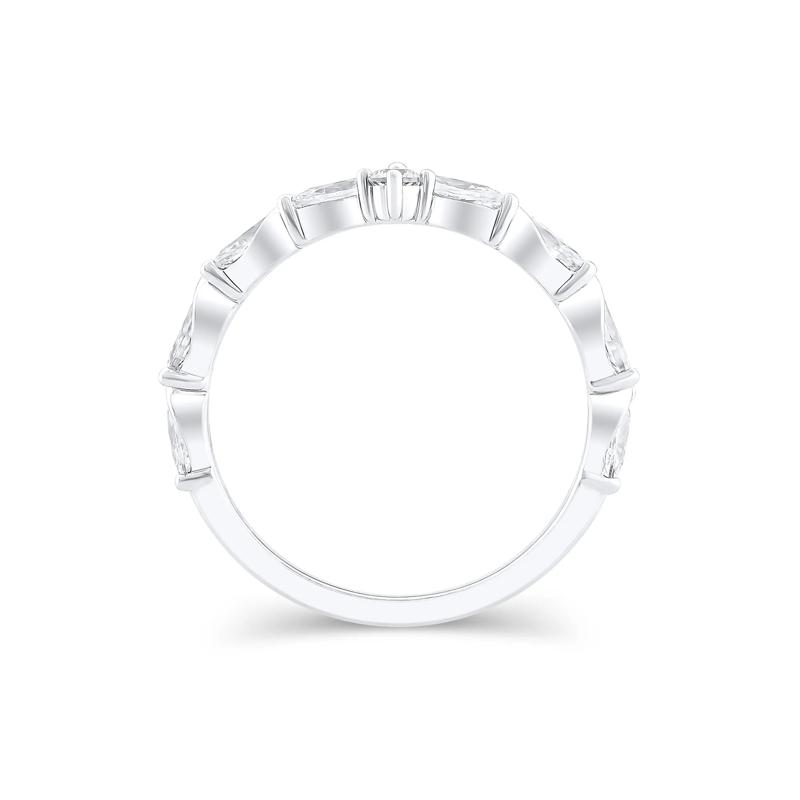 Lab Grown Marquise Diamond Twist Contour Ring in 14K White Gold &#40;1 ct. tw.&#41; – Image 3 of 3