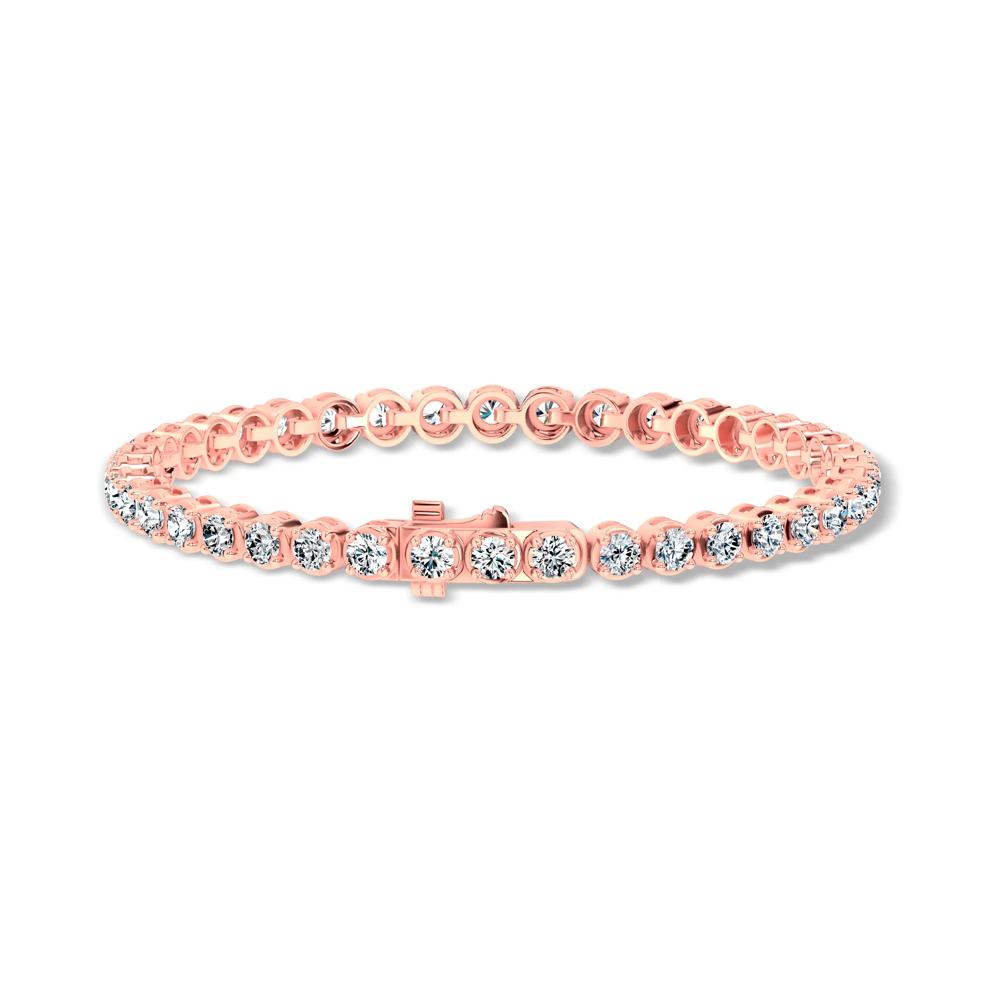 Diamond Tennis Bracelet in 10K Rose Gold, 7" (3 ct. tw.) – Image 2 of 2