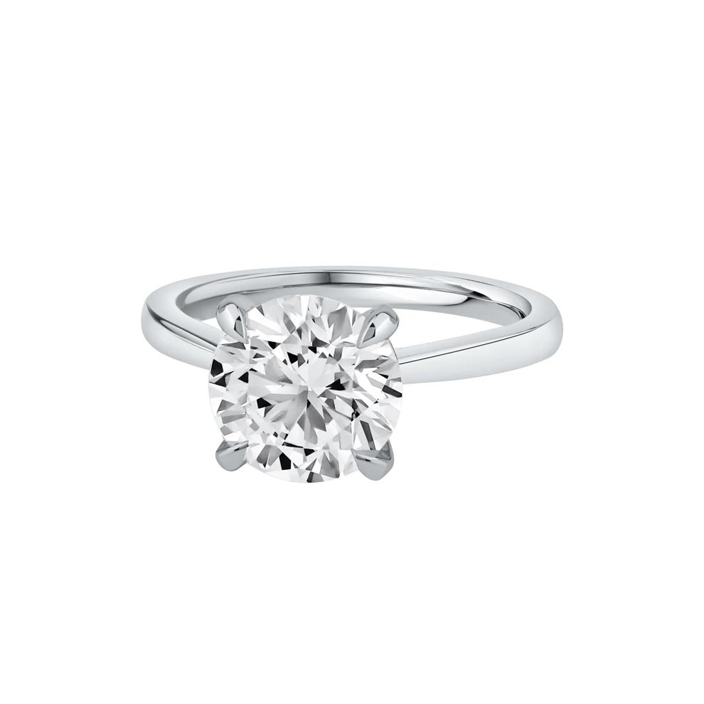 Lab Grown Diamond Solitaire Engagement Ring in Platinum (3 ct. tw.) – Image 4 of 5