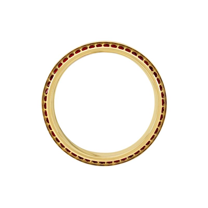 Ruby Eternity Band in 14K Yellow Gold – Image 2 of 3