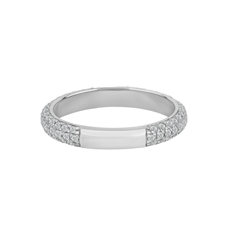 &ldquo;Darcy&rdquo; Lab Grown Diamond Anniversary Band in Platinum &#40;3/4 ct. tw.&#41; – Image 4 of 4