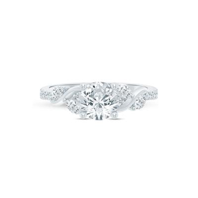 Lab Grown Diamond Marquise Semi-Mount Ring in 14K White Gold (1/3 ct. tw.) (Setting Only)