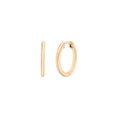 Thin Huggie Hoop Earrings in Vermeil