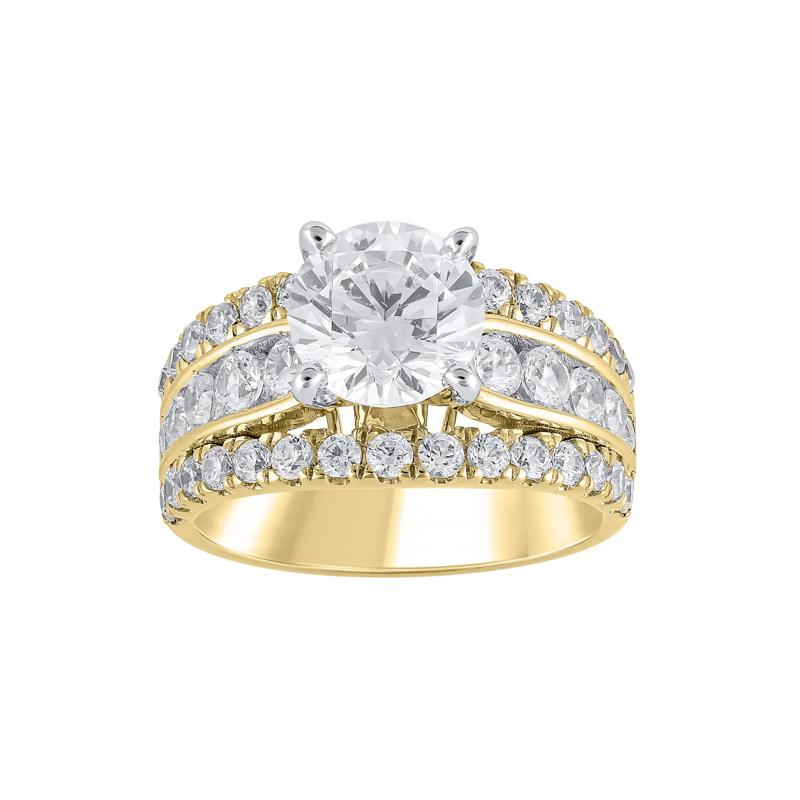 Lab Grown Diamond Semi-Mount Engagement Ring in 14K Yellow Gold &#40;1 1/2 CT. TW.&#41; – Image 1 of 6