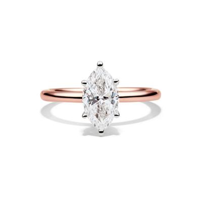 Lab Grown Diamond Solitaire Marquise Engagement Ring in 14K Rose Gold (1 1/2 ct.)