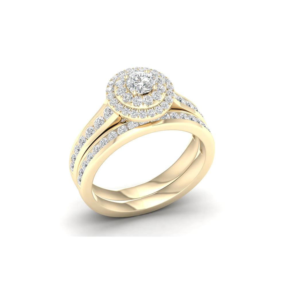 1 1/4 ct. tw. Round Diamond Engagement Set in 14K Yellow Gold  – Image 5 of 6