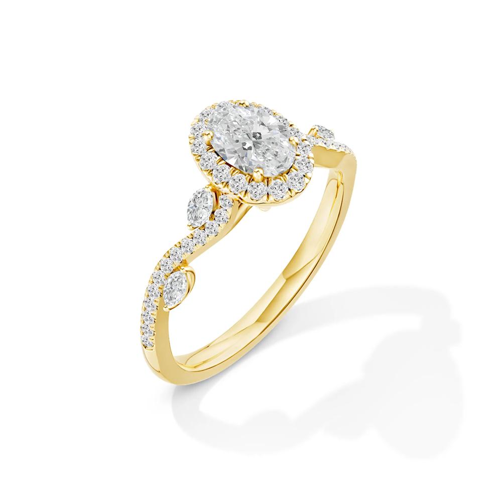3/4 ct. tw. Diamond Engagement Ring in 14K Yellow Gold – Image 4 of 5