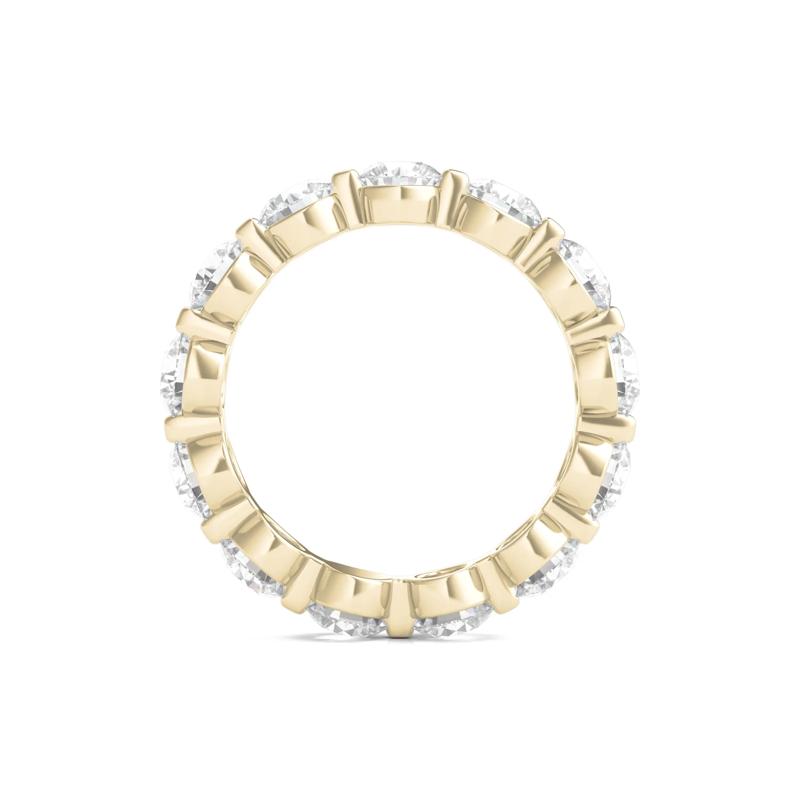 Round-Cut Diamond Shared Prong Eternity Band in 14k Yellow Gold (4 ct. tw.) – Image 2 of 3