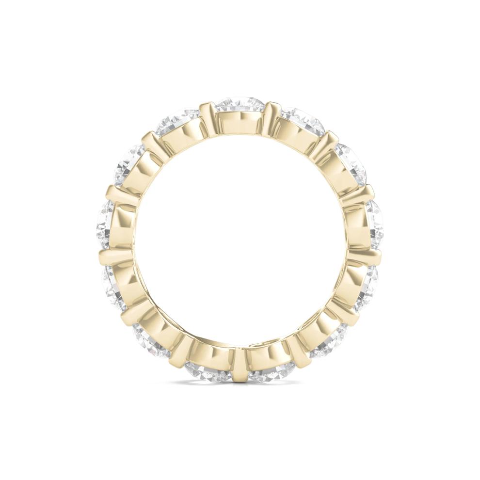 Round-Cut Diamond Shared Prong Eternity Band in 14k Yellow Gold (4 ct. tw.) – Image 2 of 3