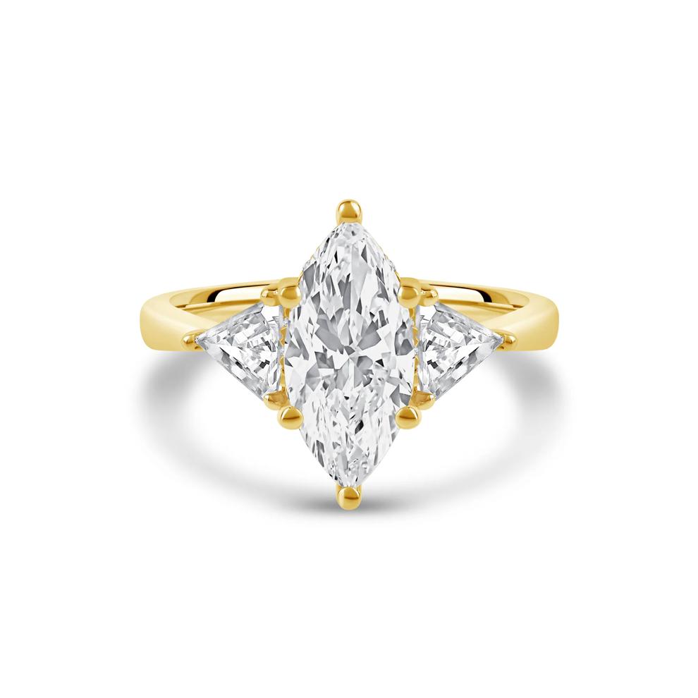 Lab Grown Diamond Emma Marquise Engagement Ring in 14K Yellow Gold (2 1/2 ct. tw.) – Image 1 of 4