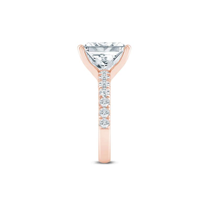 Lab Grown Diamond Radiant-Cut Engagement Ring in 14K Rose Gold (4 1/2 ct. tw.) – Image 3 of 3