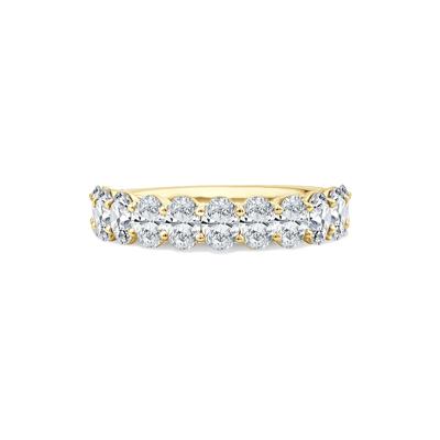 Lab Grown Diamond Oval Anniversary Band in 14K Yellow Gold (2 ct. tw.)