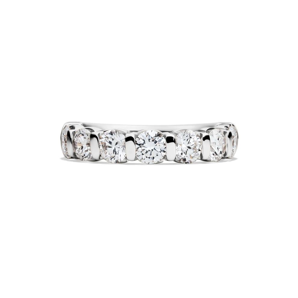 Lab Grown Diamond Bar Set Band in 14K White Gold (2 ct. tw.) – Image 1 of 4