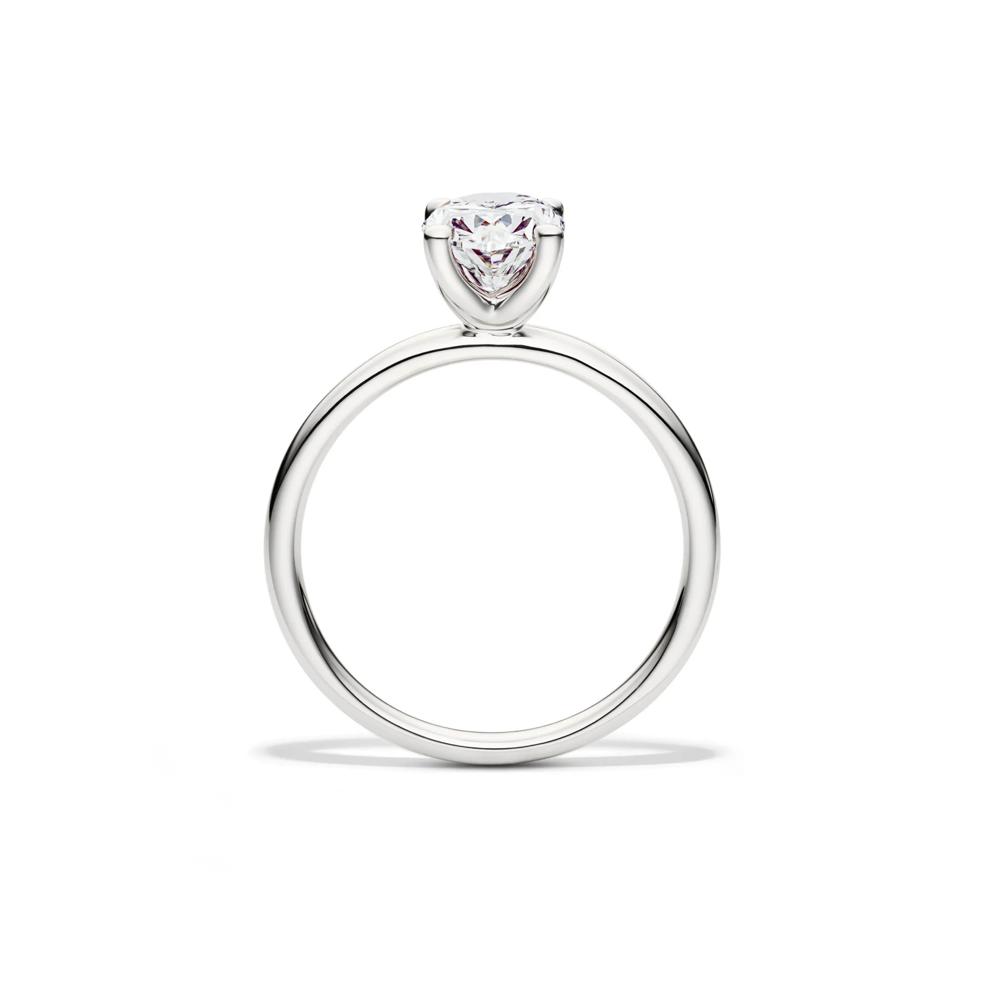 Diamond Oval Solitaire Engagement Ring in 14K White Gold (1 1/2 ct.) – Image 2 of 5