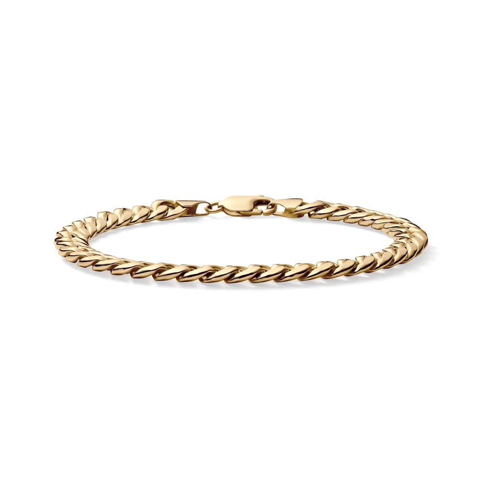 Men's Miami Cuban Link Bracelet in 14K Yellow Gold – Image 1 of 3