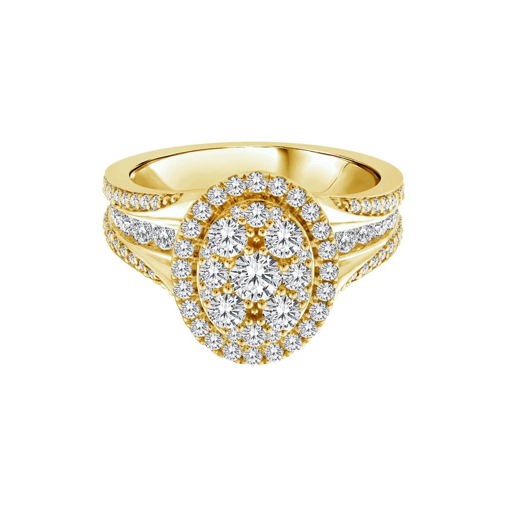 Diamond Composite Engagement Ring in 10K Yellow Gold (1 1/2 ct. tw.) – Image 1 of 3