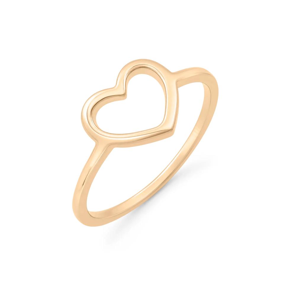 Heart Ring in 14K Gold Vermeil – Image 4 of 4