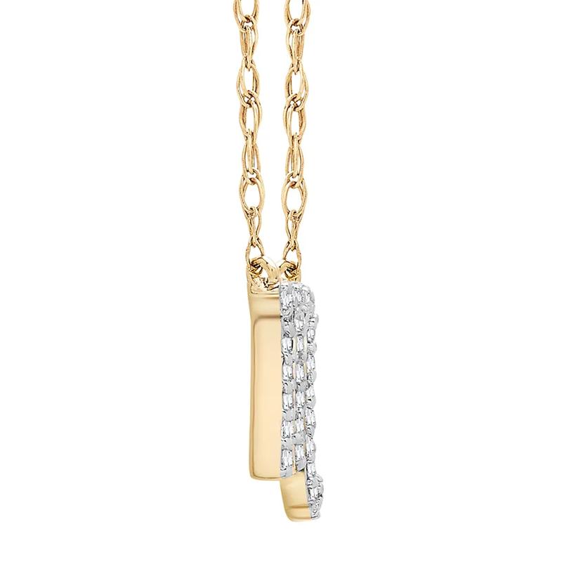 Scorpio Zodiac Necklace with Diamonds in 10K Yellow Gold &#40;1/10 ct. tw.&#41; – Image 3 of 3