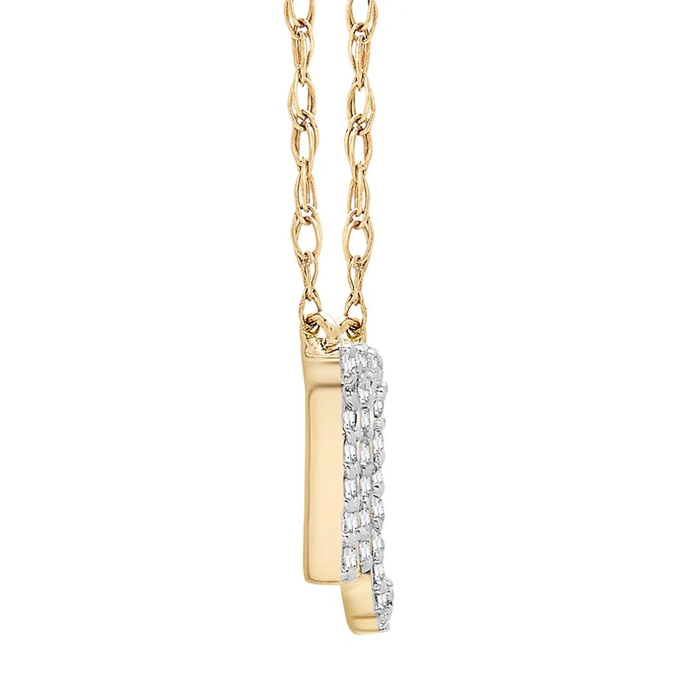 Scorpio Zodiac Necklace with Diamonds in 10K Yellow Gold (1/10 ct. tw.) – Image 3 of 3