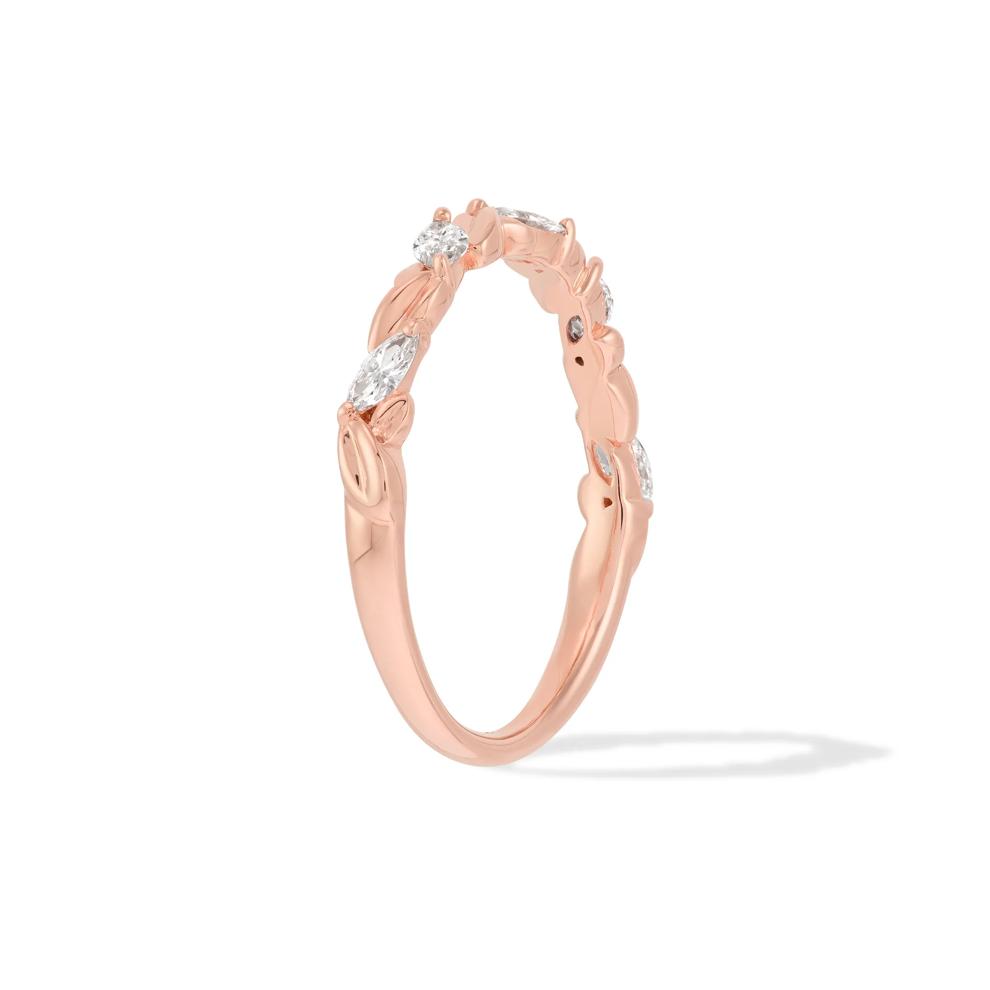 Lab Grown Diamond Marquise Band in 10K Rose Gold (1/4 ct. tw.) – Image 2 of 4