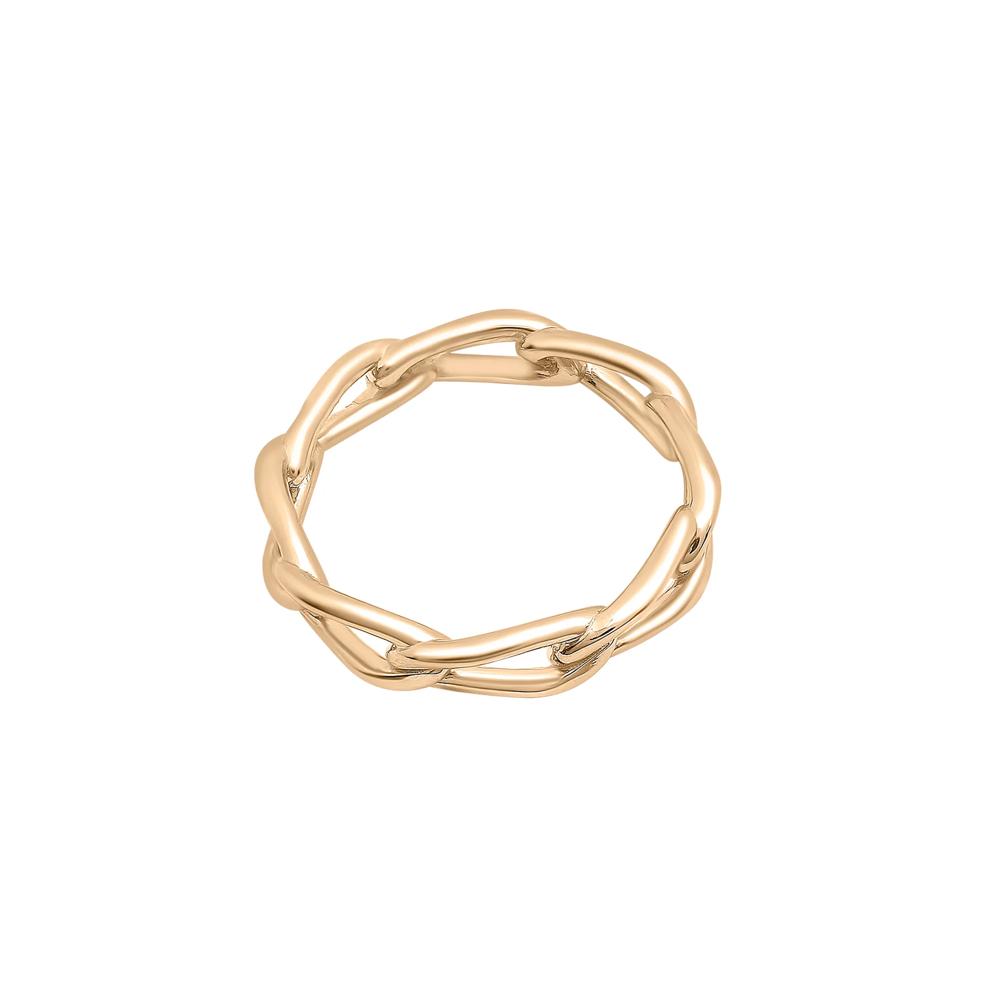 Open Link Ring in Vermeil – Image 5 of 7