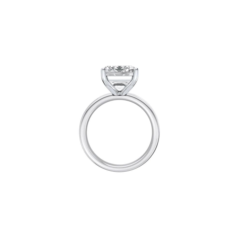 Lab Grown Diamond Emerald-Cut Solitaire Ring in Platinum (7 ct.) – Image 2 of 4