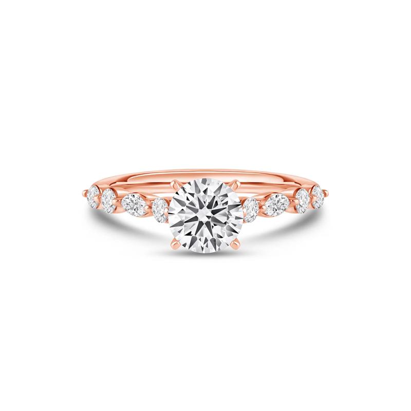 Diamond Semi-Mount in 14K Rose Gold &#40;1/2 ct. tw.&#41; – Image 1 of 5
