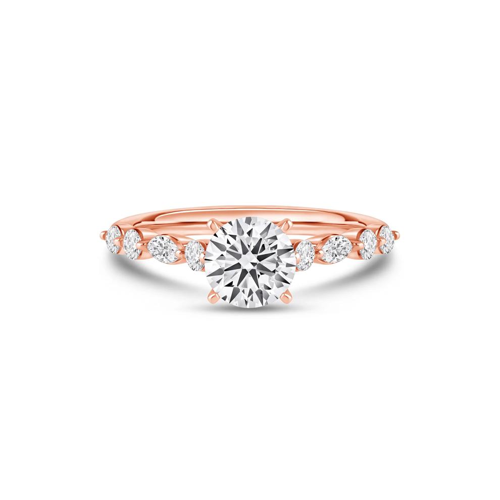 Diamond Semi-Mount in 14K Rose Gold (1/2 ct. tw.) – Image 1 of 5