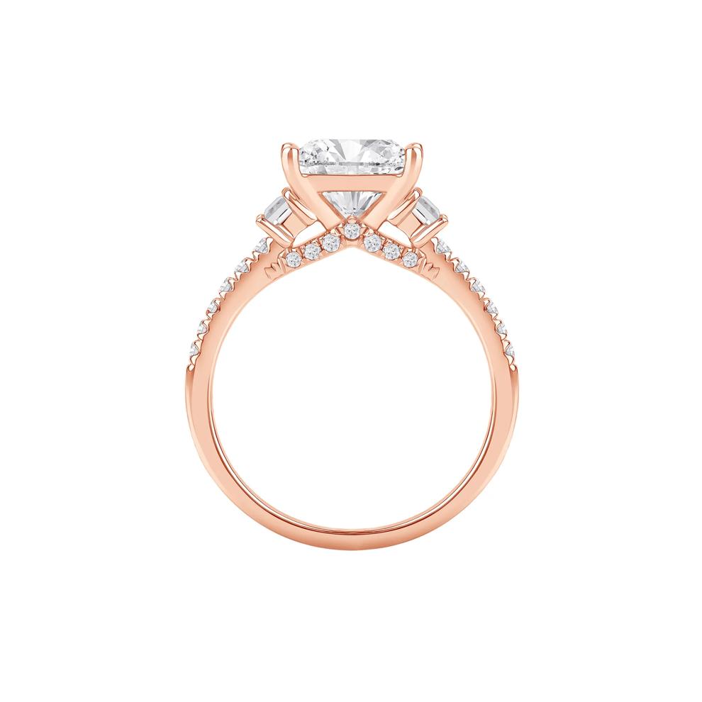 Elena Lab Grown Diamond Engagement Ring in 14K Rose Gold (3-1/2 ct. tw.) – Image 2 of 5